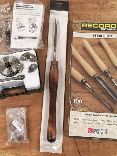 Full wood lathe complete set