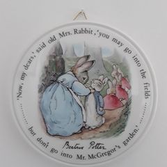 WEDGWOOD Beatrix Potter "Peter Rabbit" Wall Plaque