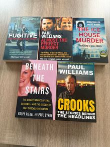 True crime books x 5