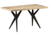 Dining Table 140x70x76 cm Rough Mango Wood