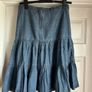 Oasis denim skirt with ruffle Image 2