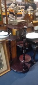 Reproduction Mahogany Plant Table