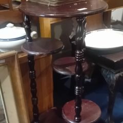 Reproduction Mahogany Plant Table