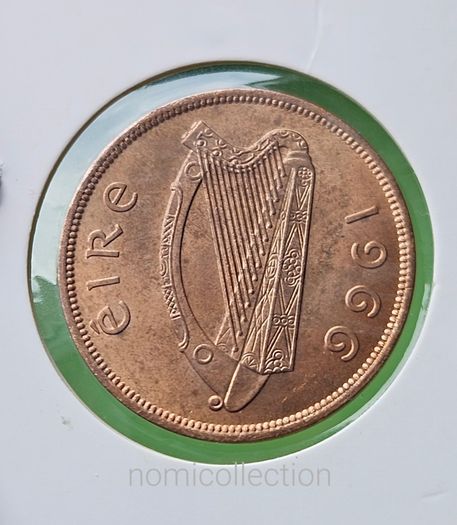 Ireland 1966 year Uncirculated Bronze Penny.