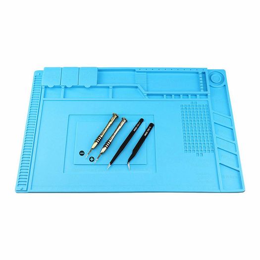 Magnetic Heat Insulation Silicone Pad Desk Mat Maintenance Platform 45x30cm