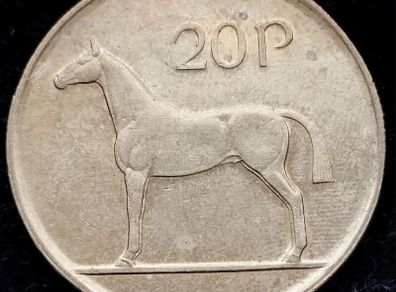 [#403] - Ireland 1994 | 20 Pence | Horse | KM.25 | UNC