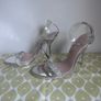 Zara Diamante Silver Stilettos Brand New Size 5 Image 5