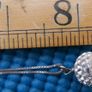 925 Sterling Silver drop Pendant and Necklace L-8,5" 3,1g Image 8