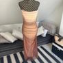 Zara brown & cream ombre summer dress Image 3