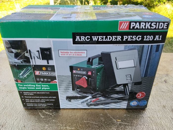 Parkside arc welder type PESG 120A1, 240v
