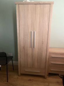 wardrobe. Chest of drawers and bedside table