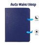 For Apple iPad 2022 10th Gen Tablet Case 360 Rotating PU Leather Cover - Blue Image 3