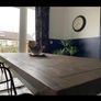 Rowico Swedish Dining Table - Oak with Brass frame Image 2