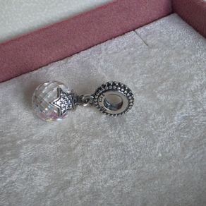 Pandora moon and star faceted dangle charm,perfect condition
