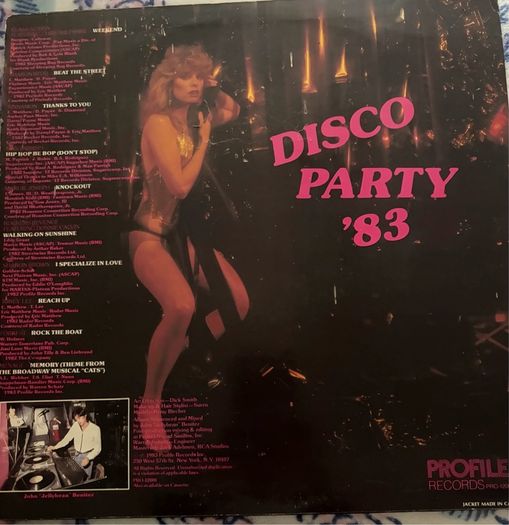 Disco Party 83 John Jellybean Benitez mOriginal 1983 Profile Records Vinyl LP