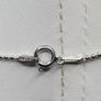 Sterling silver 925 heart pendant with multicolor amber stones and ball chain Image 3