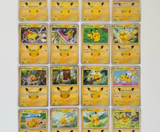 Pokemon 30th Anniversary TCG Pikachu Cards Lot English