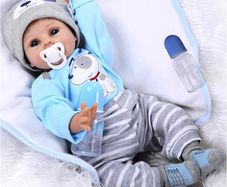 Reborn Dolls-22inch 55cm Realistic Baby Dolls,Soft Vinyl Silicone ,Reborn Dolls Boy,that Look Real Newborn Baby,Cute Baby Boy,Lifelike Baby Doll Weighted (FREE POSTAGE)