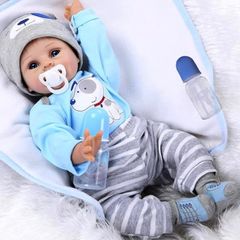 Reborn Dolls-22inch 55cm Realistic Baby Dolls,Soft Vinyl Silicone ,Reborn Dolls Boy,that Look Real Newborn Baby,Cute Baby Boy,Lifelike Baby Doll Weighted (FREE POSTAGE)