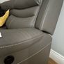 Charcoal leather electric recliner corner sofa Image 2