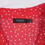 Soaked in Luxury Red White Polka Dot Short Sleeve Wide Leg Jumpsuit Size M Image 3