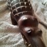 vintage carved crocodile Image 4