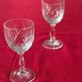 Set of 2 Vintage Royal Albert German Lead Crystal Claret Glasses Image 2