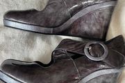 Stephanie Moreno Grey Wedge Shoes - Size 39 - New in Box