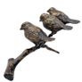 3 Sparrows On A Branch ( 21cm)- Bronze Image 6
