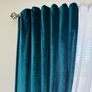 teal blue curtains Image 3