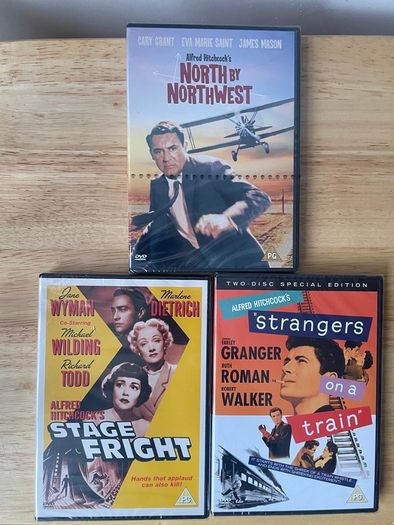 Alfred Hitcock DVDs -classic movie bundle -3 brand New