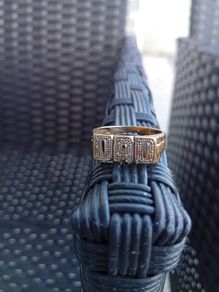 9ct gold dad ring vintage