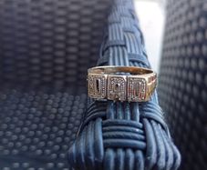 9ct gold dad ring vintage