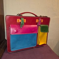 Viaverdi Multicolour Leather Bag