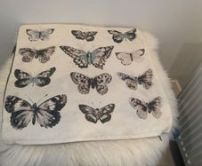 Butterfly cushion cover