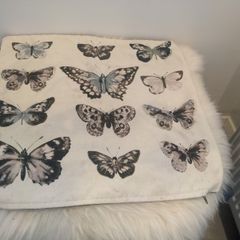 Butterfly cushion cover