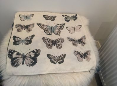 Butterfly cushion cover