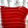 Red and White Vintage Woven Retro Bag Image 3