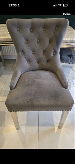 Marble Dining Table & 4 Chairs