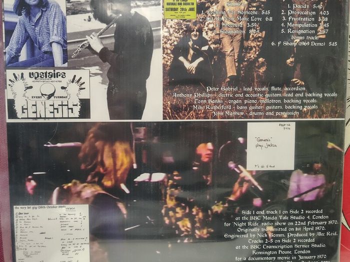 Genesis - BBC Sessions 1970 Vinyl LP (2021) Bootleg Series Prog Rock EX+