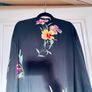 ETRO Italian Designer fringed KIMONO-Jacket - side slits - One Size Image 8