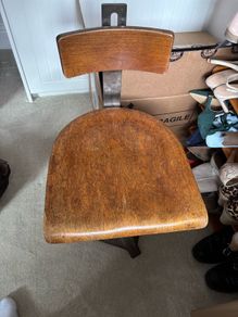 vintage singer factory chair 1920s