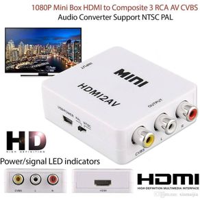 Mini HDMI-compatible 1080P to VGA to RCA AV Composite Converter cable VGA2AV / CVBS