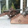 Vintage Mortero Plaza Siglo XVI Minature Spain Cannons Image 2