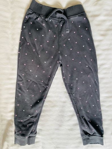 Grey sweat pants with hearts