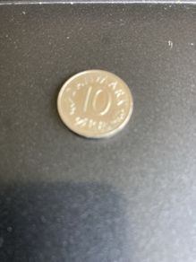 1986 Denmark coin - 10 Ore