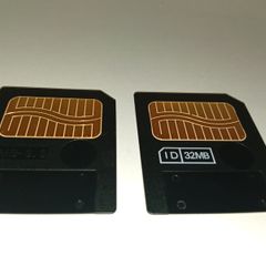 Two Vintage SmartMedia Cards - 32MB & 8MB Memory Cards - Rare olympus and hagiwara