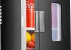 Mini Fridge 15 Liter/21 Cans, Small Drink Fridge Portable for Bedroom or Car (AC/DC), Thermoelectric Refrigerator for Skincare Beauty, Cooler & Warmer with ECO Quiet Mode (FREE POSTAGE)