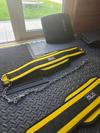 Heavy Duty Weighted Dip Belts with Chains