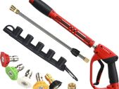 Deluxe Pressure Washer Gun, with Replacement Wand Extension, 5 Nozzle Tips, M22 Fitting, 40 Inch, 5000 PSI